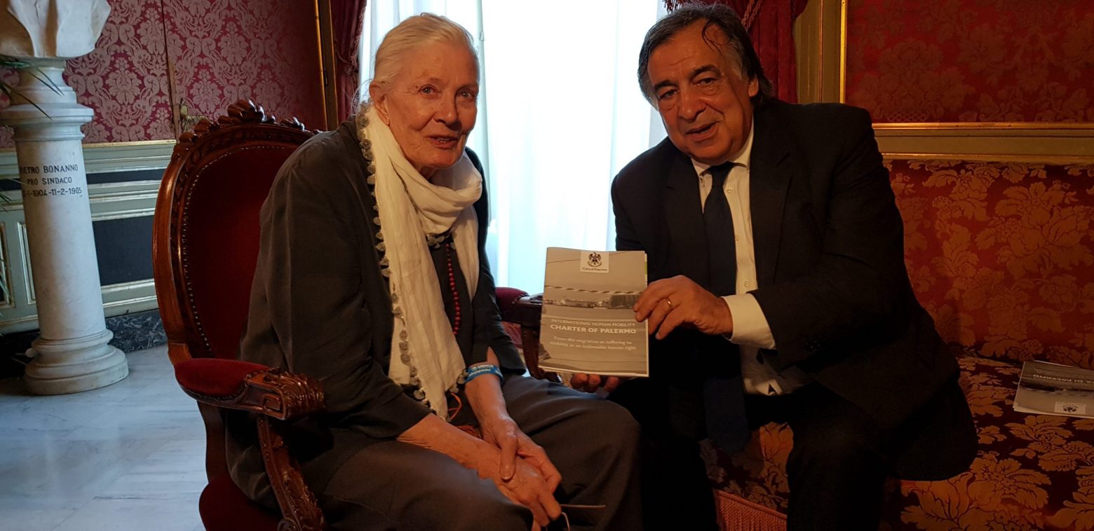 Vanessa Redgrave e Leoluca Orlando