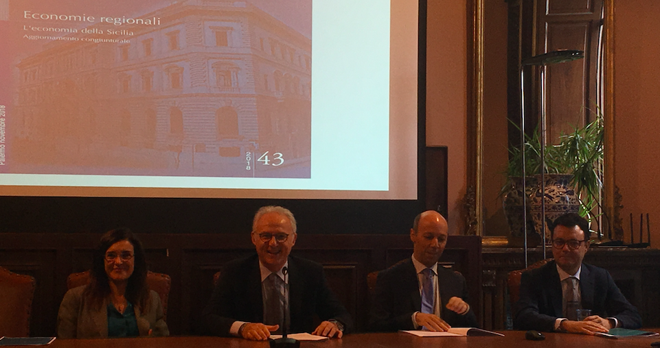 Bankitalia: “Si registra una moderata crescita dell’economia siciliana”
