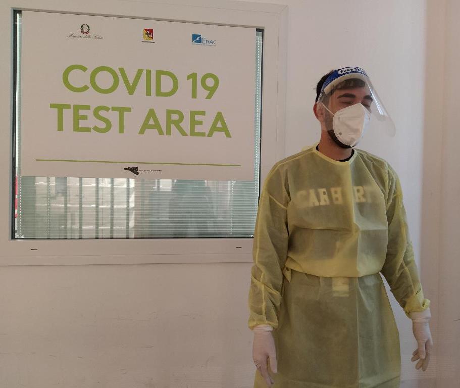 Covid area Aeroporto Catania