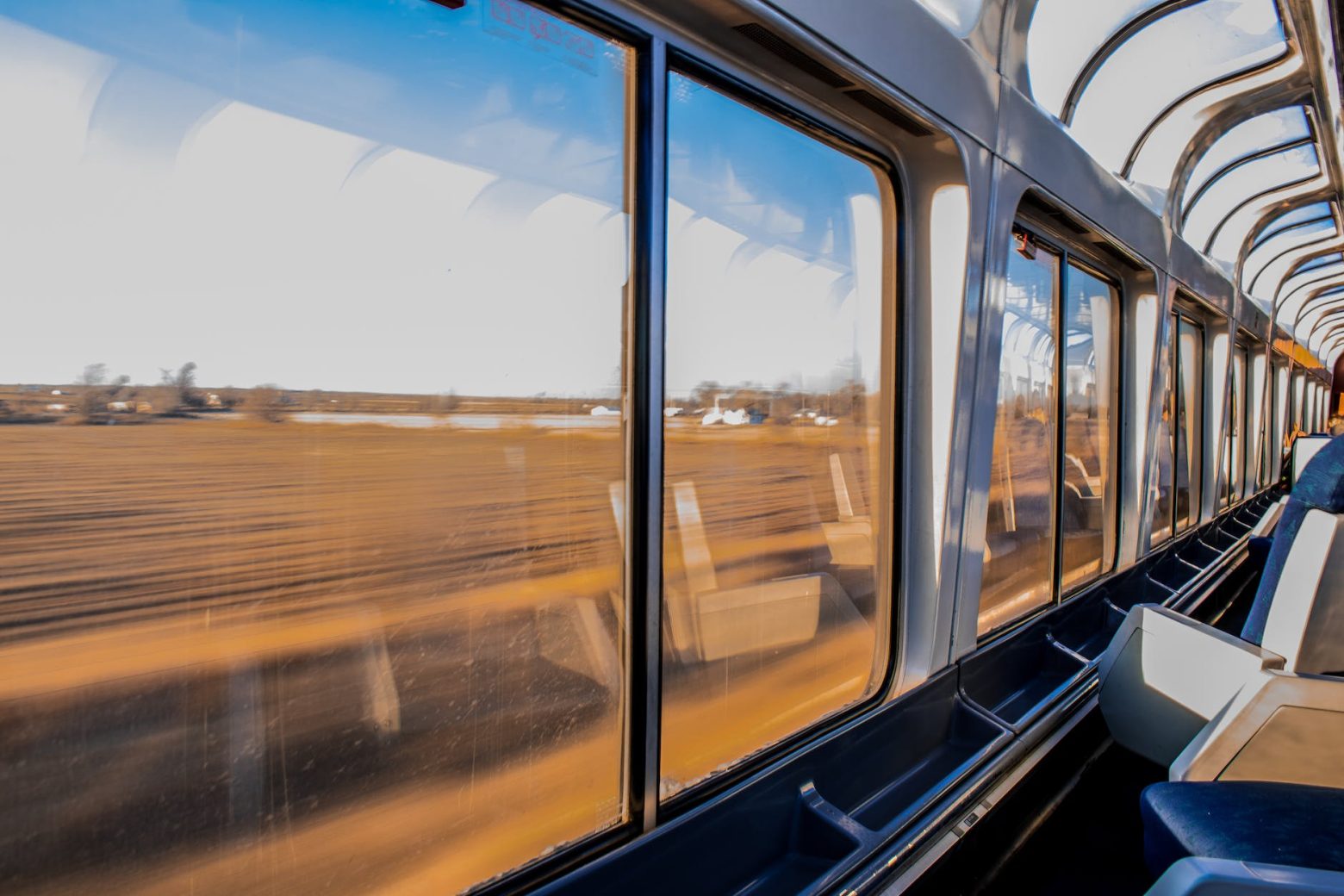 person in passenger train